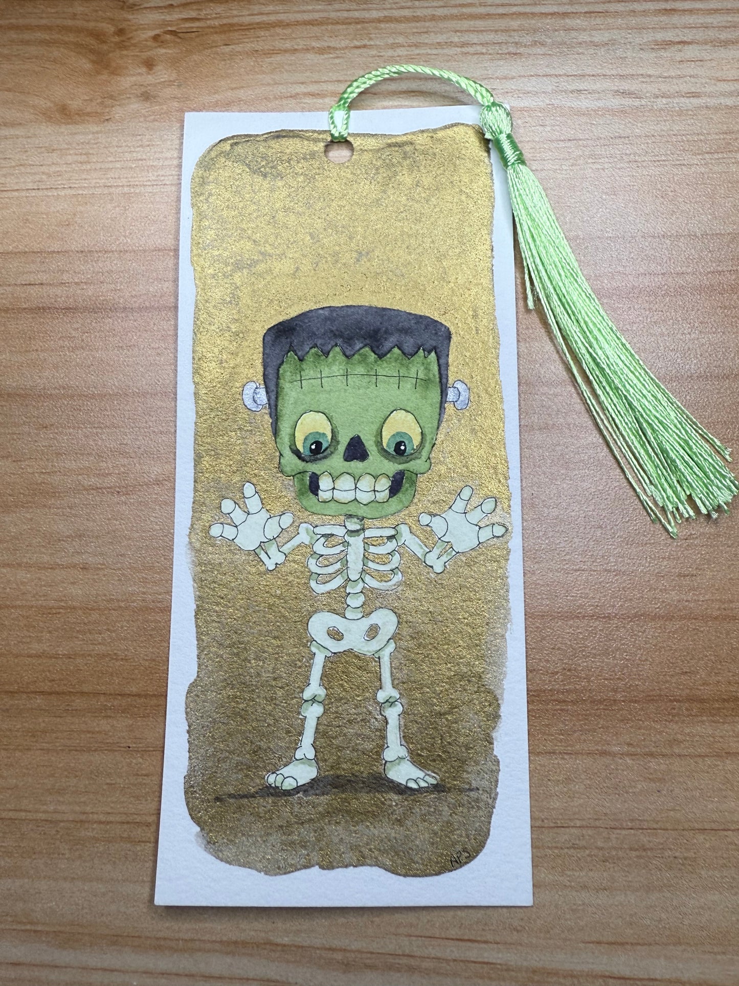 Frankenstein Skeleton Bookmark